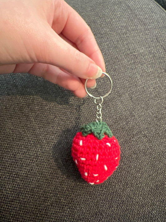 Jordbær nøkkelring
