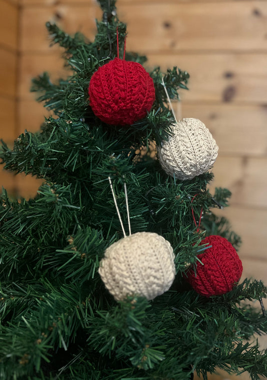 Hygge julekuler 4 stk