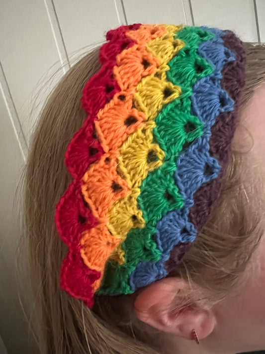 Regnbue hårbånd