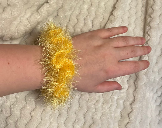 Fuzzy scrunchie