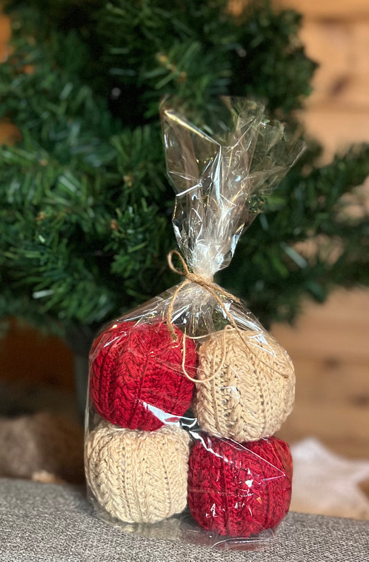 Hygge julekuler 4 stk